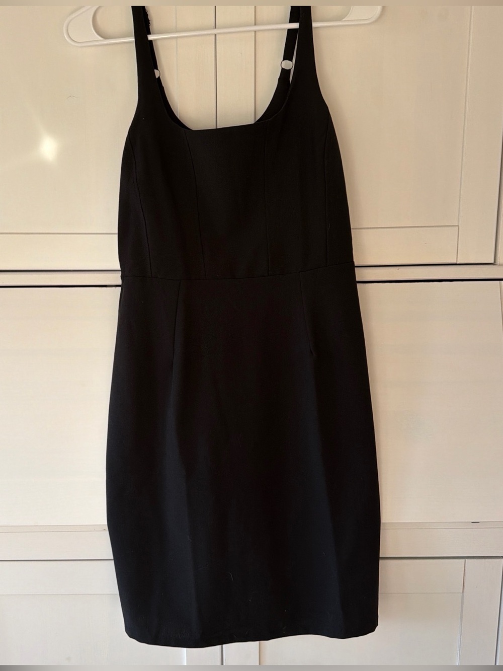 Dry Goods Black Sleeveless Midi Sheath Dress